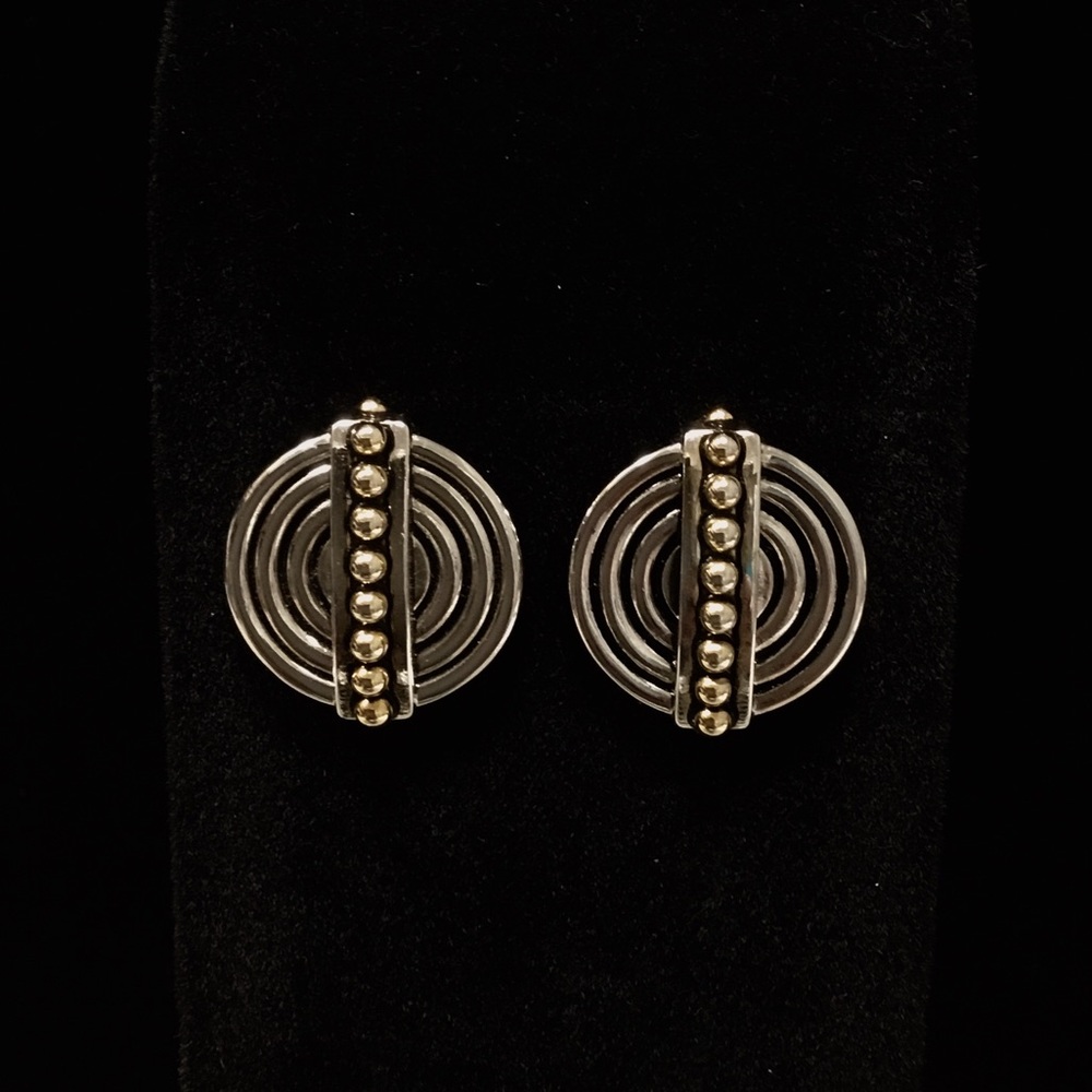 Chico’s Mixed Metal Circular Earrings